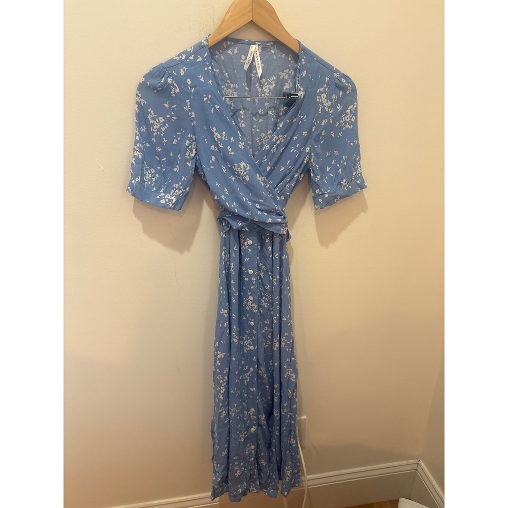Seraphine Nursing Maternity Wrap Midi Dress Size 2